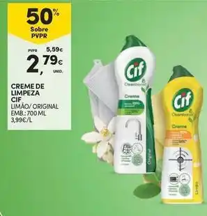 Continente Bom dia Cif - creme de limpeza promoção
