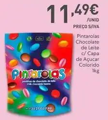 Recheio Pintarolas chocolate de leite c/ capa de açúcar colorido promoção