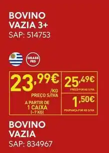 Recheio A+ - bovino vazia 3+ promoção