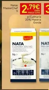 Recheio A+ - nata masterchef promoção