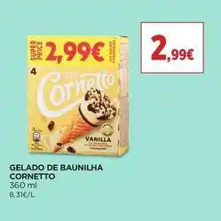 El Corte Inglés Cornetto - gelado de baunilha promoção