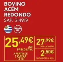 Recheio A+ - bovino acém redondo promoção