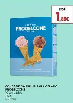 Progelcone - cones de baunilha para gelado