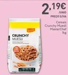Recheio Masterchef - cereais crunchy muesli promoção