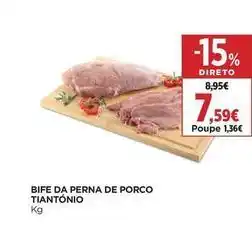 El Corte Inglés Bife da perna de porco tiantonio promoção