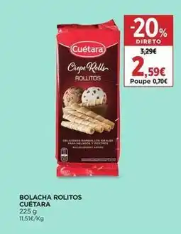 El Corte Inglés Cuétara - bolacha rollitos promoção