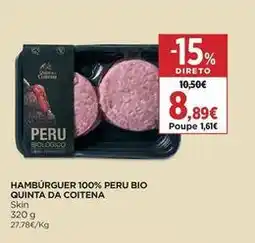El Corte Inglés Quinta da coitena - hambúrguer 100% peru bio promoção