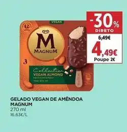 El Corte Inglés Magnum - gelado vegan de amêndoa promoção