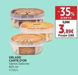 El Corte Inglés Carte d'or - gelado promoção