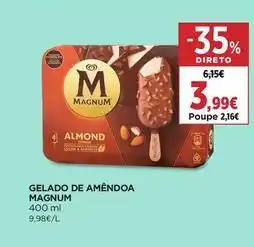 El Corte Inglés Magnum - gelado de amêndoa promoção