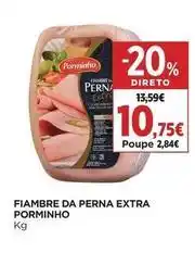 El Corte Inglés Porminho - fiambre da perna extra promoção