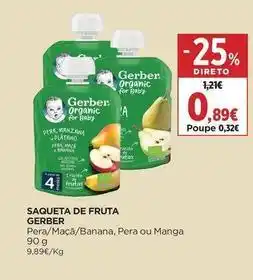El Corte Inglés Gerber - saqueta de fruta promoção