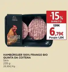 El Corte Inglés Quinta da coitena hamburguer 100% frango bio promoção