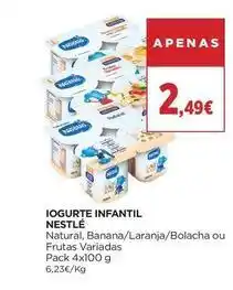 El Corte Inglés Nestle - iogurte infantil promoção