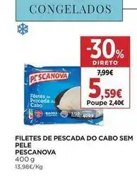 El Corte Inglés Pescanova - filetes de pescada do cabo sem pele promoção