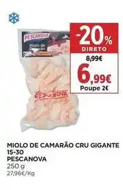 El Corte Inglés Pescanova - miolo de camarão cru gigante 15-30 promoção