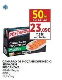 El Corte Inglés Pescanova - camarão de moçambique medio selvagem promoção