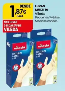 Intermarché luvas descartáveis vileda promoção