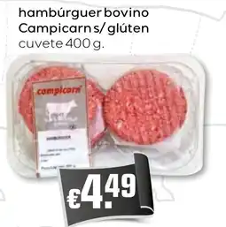 Bolama hambúrguer bovino campicarns/glúten promoção