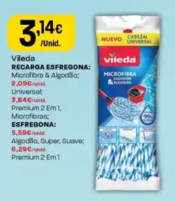 Intermarché Vileda recarga esfregona: microfibra & algodão promoção