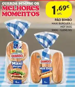 Spar Pão bimbo maxi burger / hot dog promoção