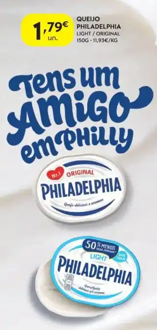 Spar queijo philadelphia light / original promoção