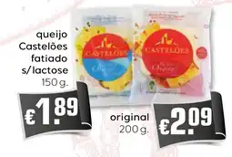 Bolama queijo castelões fatiado s/lactose promoção