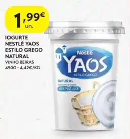 Spar Iogurte Nestlé Yaos estilo grego natural promoção