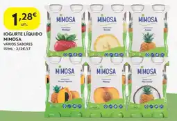 Spar Iogurte líquido mimosa promoção