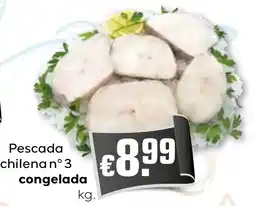 Bolama Pescada chilena n° 3 congelada promoção