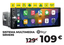 Feu Vert sistema multimedia srn695 sicur auto promoção