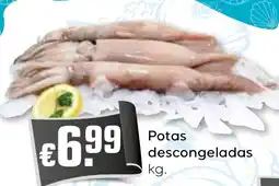 Bolama Potas descongeladas promoção