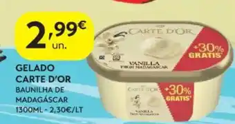 Spar Gelado carte d'or baunilha de madagascar promoção