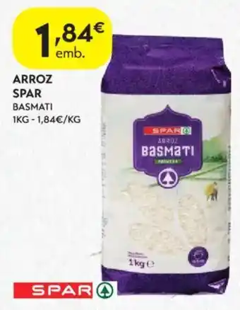Spar Arroz spar basmati promoção