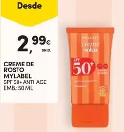 Continente Bom dia creme de rosto mylabel promoção