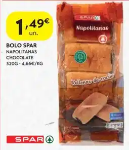 Spar Bolo spar napolitanas chocolate promoção