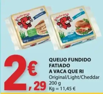 E.Leclerc Queijo fundido fatiado a vaca que ri promoção