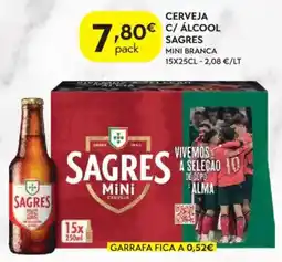 Spar Sagres mini cerveja promoção