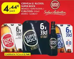 Spar Super bock cerveja s/ álcool promoção
