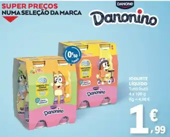 E.Leclerc Danonino iogurte líquido promoção