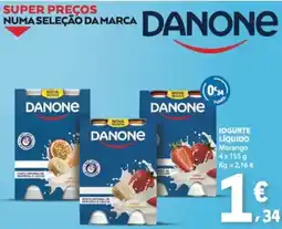 E.Leclerc Danone iogurte líquido morango promoção