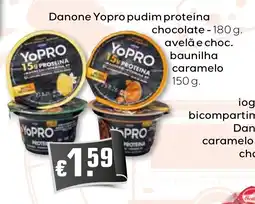 Bolama Danone Yopro pudim proteína promoção