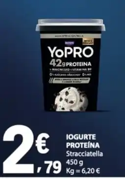 E.Leclerc Yopro iogurte proteína stracciatella promoção