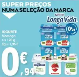 E.Leclerc Iogurte longa vida morango promoção