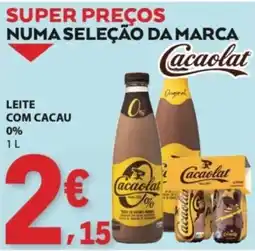 E.Leclerc Leite com cacau cacaolat 0% promoção