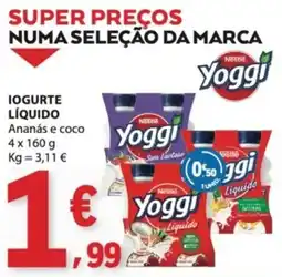 E.Leclerc Yoggi iogurte líquido promoção