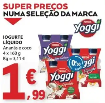 E.Leclerc Yoggi iogurte líquido promoção