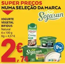 E.Leclerc Iogurte vegetal bifidus natural sojasun promoção