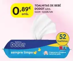 Spar toalhitas de bebé dodot azul promoção