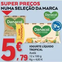 E.Leclerc Danacol iogurte líquido tropical promoção